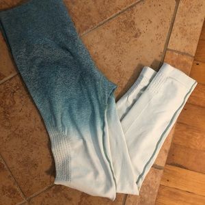Gymshark ombré’ deep teal/ice blue